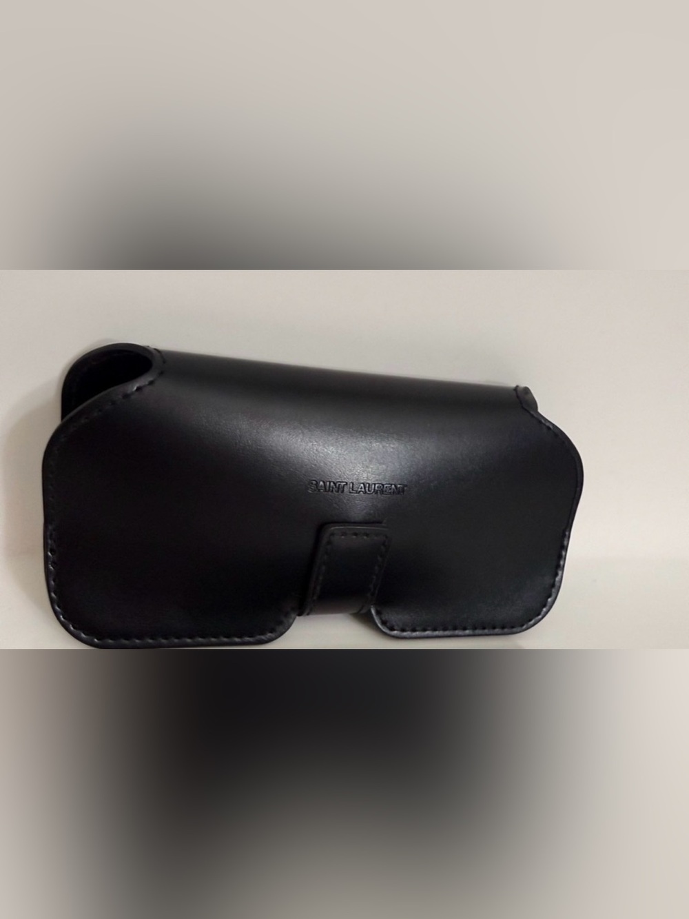 NEW SAINT LAURENT YSL STRAP LEATHER AUTHENTIC EYEGLASSES SUNGLASSES CASE